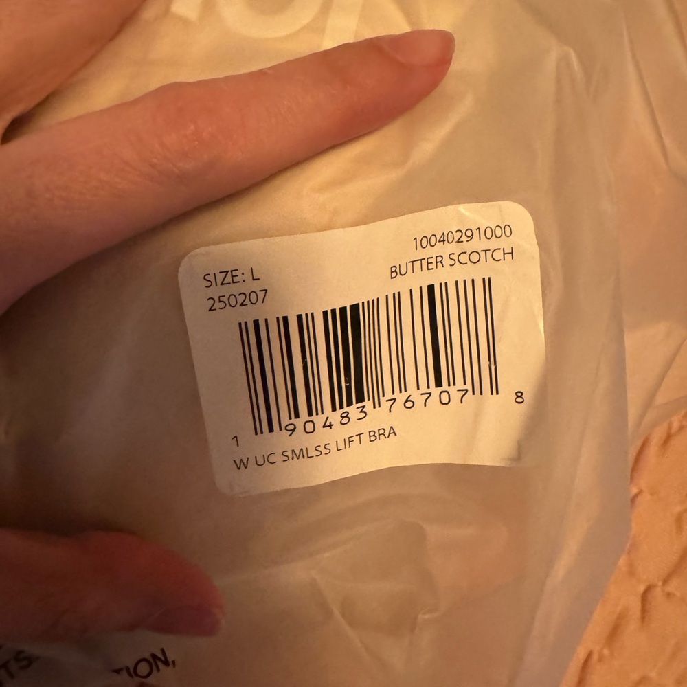 Tommy John Ultra Comfort Seamless Lift Bra Butterscotch Large A-C new - Picture 3 of 3